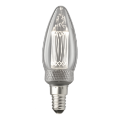 Unison UNI-K Vit Kronljus Klar E14 2,3W 3000K Dimbar
