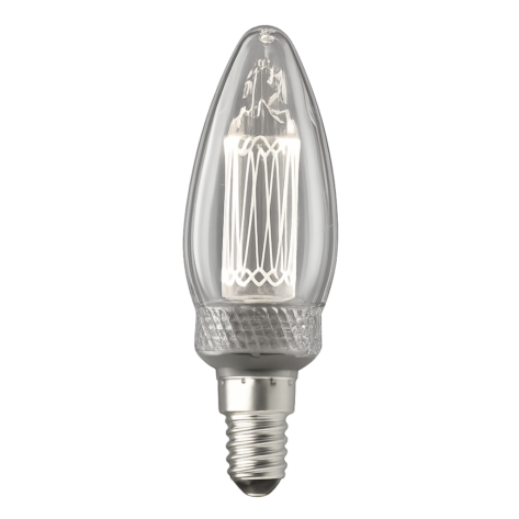 Unison UNI-K Vit Kronljus Klar E14 2,3W 3000K Dimbar