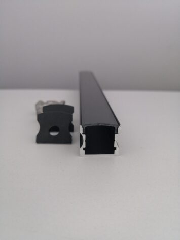 NP 1715 Aluprofil Sort 1M LED Stripe 17x15mm