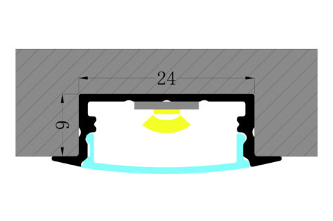 NP 2310A Aluprofil LED Strips 30.5x11mm 1M