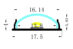 NP 1806 Lav Aluprofil LED 17.5x6mm 1M