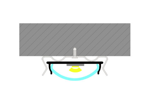NP 1806 Lav Aluprofil buet LED 17.5x6mm 2M