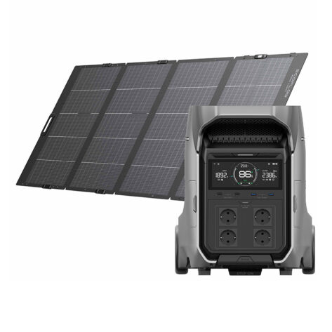 EcoFlow kraftstasjon Delta Pro 3 + 400W solcellepanel