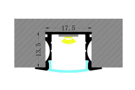 NP 2515 Aluprofil for LED-Stripe 25x15mm 2M