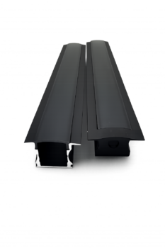 NP 2515 LED-Stripe Sort Aluprofil 25x15mm 1M