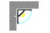 NP 1616A Hjørneprofil LED Stripe 16x16mm 1M