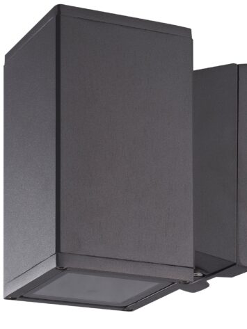 R-Line Milano Vegglampe Opplys 1x6W GU10 2700K IP54 Grafitt