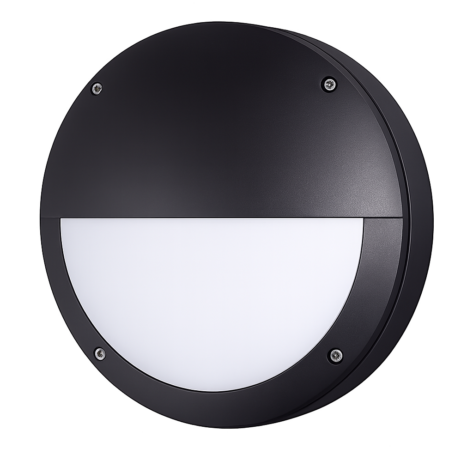 R-Line Madrid Vegglampe Ute 15W 3000K IP65 Sort