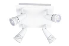 R-Line Bris GU10 Takspot 4x6W WarmDim Matt Hvit