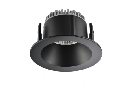 R-Line Elara Downlight 8W 2700K IP44 Matt Sort