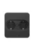 Bachmann Twist 2 Innfelt El-Uttak 2x Schuko Sort Kvadratisk