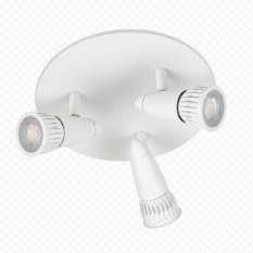 R-Line Bris Rund LED Takspot 3x6W GU10 Matt Hvit