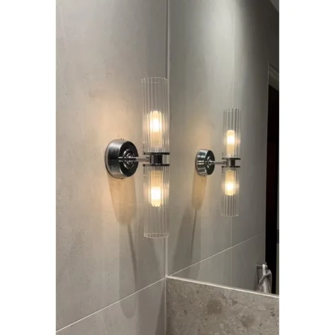Markslöjd RIMINI Baderom Vegglampe 2xG9 KlarKrom IP44