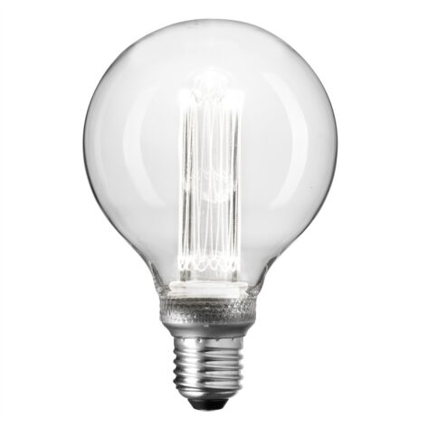 Unison Globe LED E27 G100 Klar 2,5W 3000K Dimbar