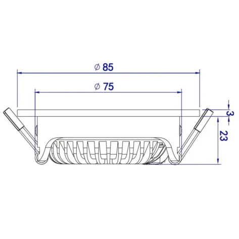 EcoDim Zigbee RGBWW Downlight Sort IP54 6W 2700–6000K_7