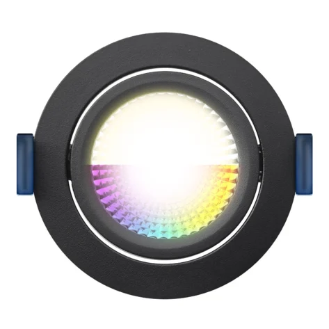 EcoDim Zigbee RGBWW Downlight Sort IP54 6W 2700–6000K