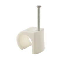 Castor TC-Klips 14-20mm med Spiker Hvit 400PK