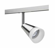 SG Zip 230V Børstet Stål Glass Spot 6W 2700K Dimbar