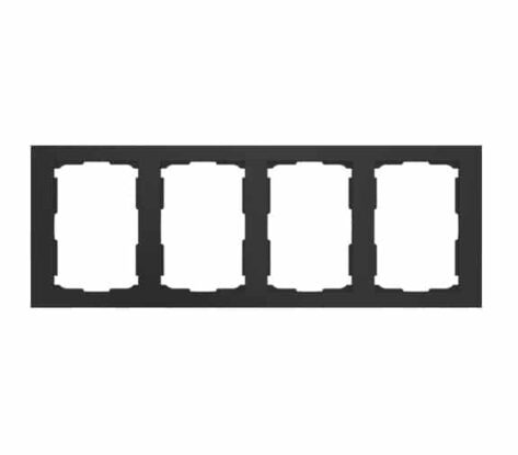 Elko Plus Ramme Dblstikk 4-Hull Sort