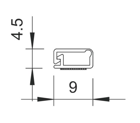 OBO-BETTERMANN-MINIKANAL-M.TAPE-WDKMD4RW-2000X9X4,5MM-2