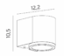 Mandal-1373-vegglampe-ned-matt