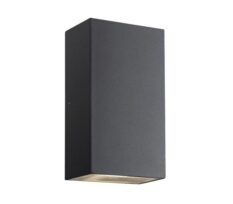 Rold-flat-vegglampe-sort