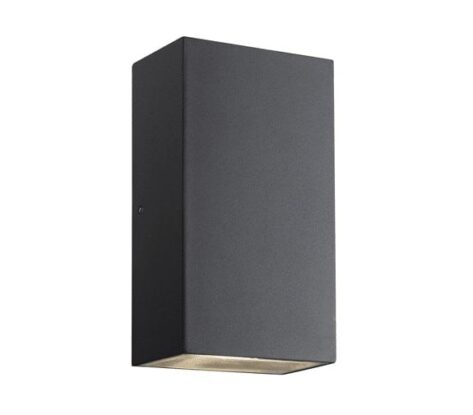 Rold-flat-vegglampe-sort