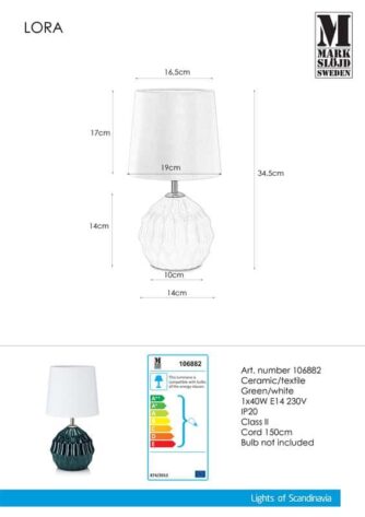 Lora-Bordlampe-Gronn-Hvit 1
