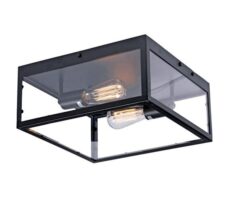 MS Dovre Taklampe 2xE27 Stor Sort