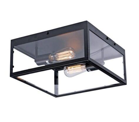 MS Dovre Taklampe 2xE27 Stor Sort